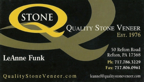 Quality Stone Business Card 